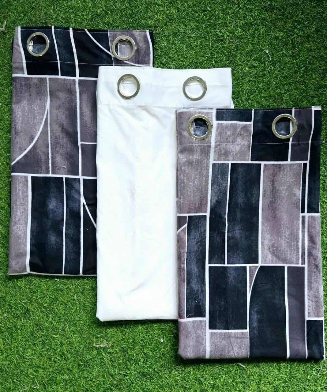 Square Blue 3in1 Curtain