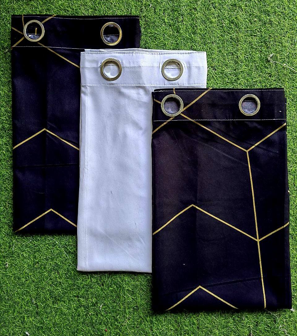 Line Blackwhite 3in1 curtain