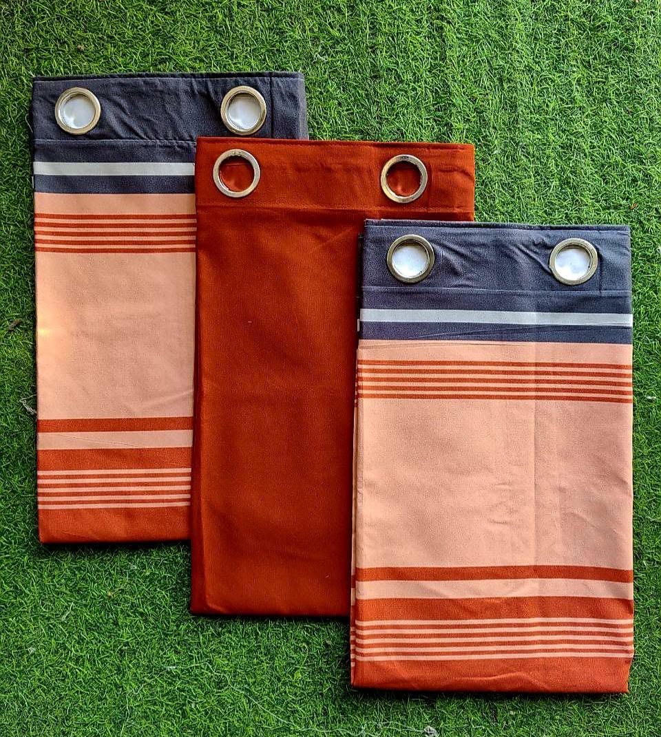 Stripe Red 3in1 Curtain