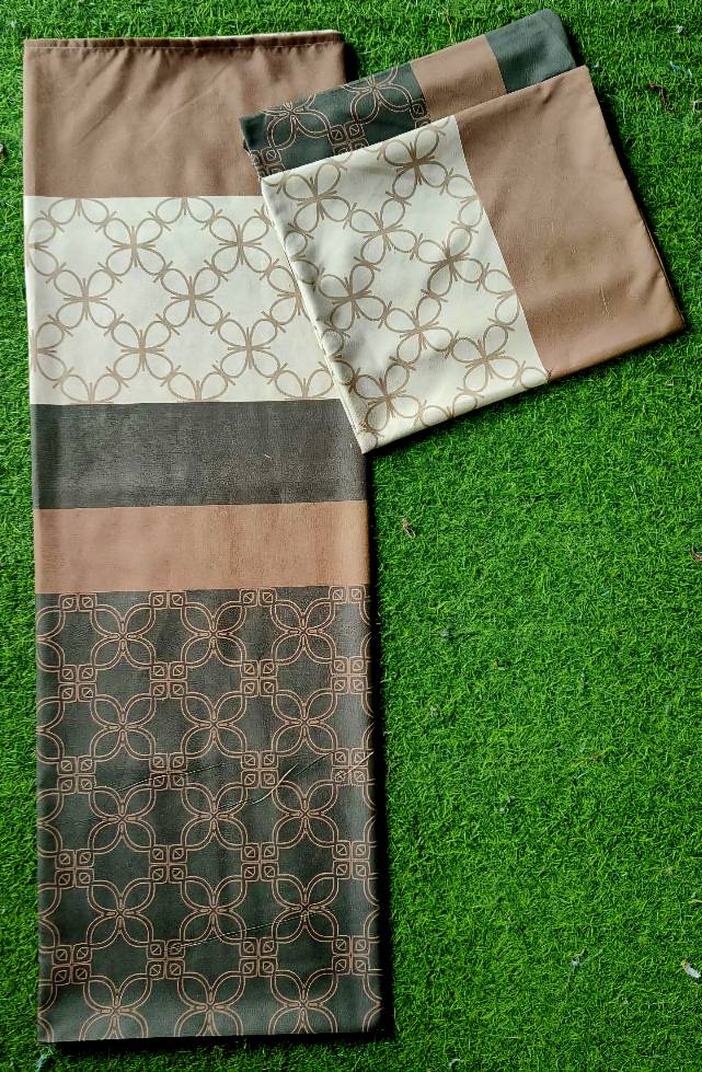 Brown 1 Large kumot + 2 Large Zipper Pillowcase